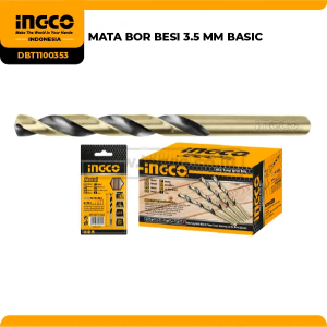 HSS 3.5mm Mata Bor Besi Drill Bit INGCO DBT1100353TP Metal Alumunium