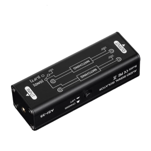 Noise Cancelling 3.5mm Audios Ground Loopings Noise Isolator Wide Compatibility Durability Metal Construction Studio