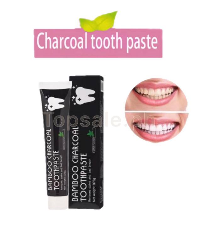 Bamboo Charcoal Teeth Whitening Toothpaste 105g Oral Care 100 Natural Lazada PH