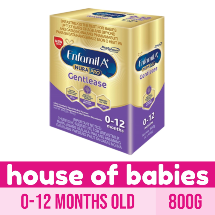 Enfamil A+ Nurapro Gentlease 800g 0-12 Months Old Infant Formula