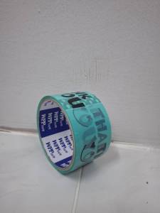 1ม้วน เทป thank you สีพาสเทล กว้าง2นิ้ว ยาว20หลา /45หลา/100หลา