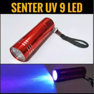 9 LED Senter UV Ultraviolet / UV Flashlight / UV Torch