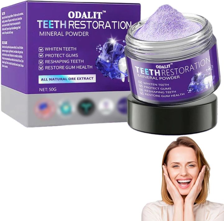 ODALIT Teeth Restoration Mineral Powder,Mineral Tooth Powder,freshen ...