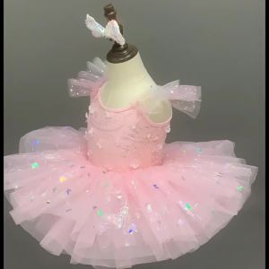 Childrens tutu dress for performances girls ballet dress cute princess dress sequin tulle dress kindergarten dance dress