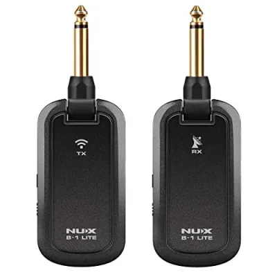 NUX B-1 Lite Guitar Wireless System 2.4GHzLess than 5ms LatencyAnti WiFi InterferenceRechargeable Wireless Guitar Transmitter Receiver