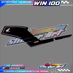 STRIPING VARIASI HONDA WIN 100 / STICKER LIST MOTOR HONDA WIN 100