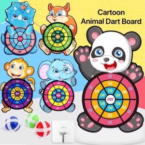 Childrens Dart Ball Game Toys Fabric Sticky Dart Board Toys Puzzle Game For Kids Mainan Kanak-kanak