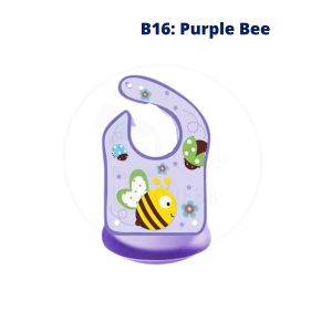 WELOVEBB Baby Waterproof Adjustable Silicon Bibs Kids Children Bayi Kanak Budak Feeding Bib With Tray