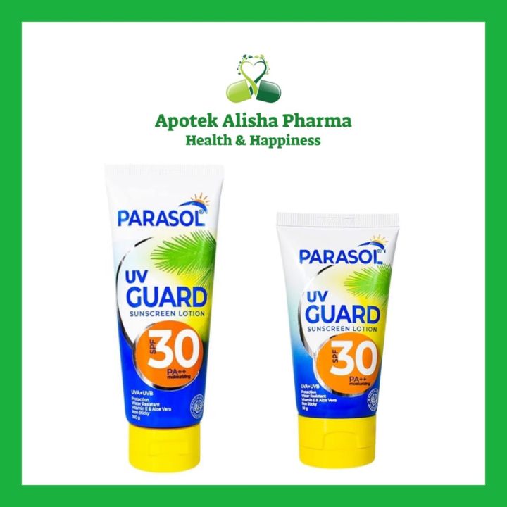 PARASOL UV GUARD SUNSCREEN SPF30 PA++ 50ml / 100ml Parasol Lotion / Tabir Surya / Pelindung