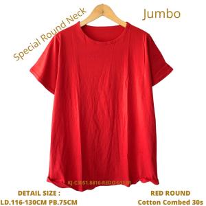 KAOS POLOS JUMBO V NECK POLOS / BULAT LD120CM COTTON COMBED 30S ADEM / KAOS OLAHRAGA PRIA WANITA XXL 3XL XXXL ADEM / KAOS V NECK / KAOS POLOS V NECK / KAOS POLOS O NECK