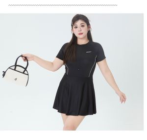 Bộ đồ đi bơi váy tắm biển big size liền thân che bụng kín đáo BS2