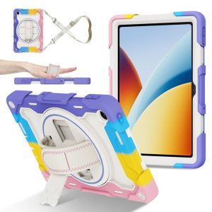 for Redmi Pad 2 SE 9.7 inch 2026 Case360 Rotating Hand Strap/Shoulder Strap3 Layer Heavy Duty Shockproof Case Protective Case for Xiaomi POCO Pad C1 9.7 2026