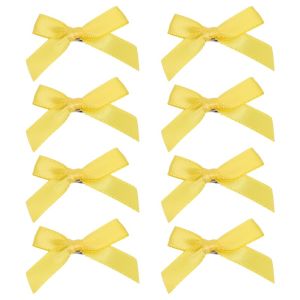 8Pcs Multicolor Bowties Hair Clips Small Bow Hairpins Set for Women Silk Ribbon Hair Tie in Clips Fashion INS Hair Bow Hairpins Sweet Girls Hair Accessories
