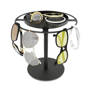 Sunglasses Display Rack with Showcase Metal Organizers for Eyewear in Home or Office Shop Eyewear Storage