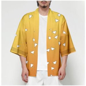 Anime Demon Slayer Kimetsu No Yaiba Cosplay Costume Kimono Coat Shirt Cloak Halloween