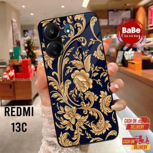 Case Redmi 13c Bunga Redmi 13c Casing Terbaru Hardcase Softcase Glossy