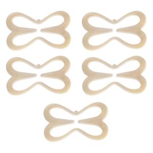 5pcs Áo ngực dây lưng hình chữ x Dây đeo clip cho Womens chống trượt che giấu Áo ngực dây sau lưng Clip Dụng cụ giữ quai áo ngực áo ngực chuyển đổi Clip