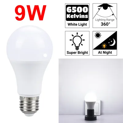 220V E27 Light Sensor Bulb LED lampu Light-sensitive Smart Lamp Auto On/Off Night Light for Room corridor hallway 光控灯泡