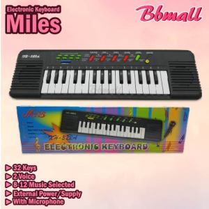 Miles Piano Electronic Keyboard With 32Keys And Musical Kids Learning Keyboard Toy