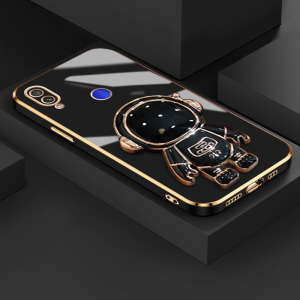 Casing Ponsel untuk Xiaomi Redmi Note 7 Pro 7s Note 8 Pro 8T Note 9 Note 4 4X 5 Pro 6 Pro 10X 4G Case With Cartoon Gloomy Bear Shockproof Phone Case Side Edge Square Original Soft Luxury Plating Pattern Casing Full Back Cover Camera Protection Cases