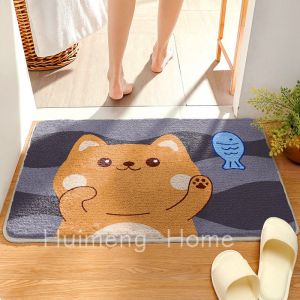 Bathroom Rug Machine Washable Bathroom Floor Mat Extra Soft Absorbent Non-Slip Bath Rug