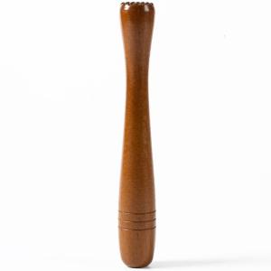 Brown Wooden Muddler for Cocktails Ice Crusher with Ergonomic Handle Professional Making Tool