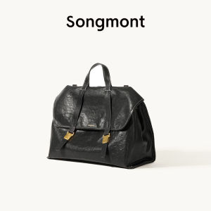 Li Nas style Song Mountain Hiking Travel Briefcase Large Capacity Single Shoulder Crossbody Commuting Genuine Leather Backpack