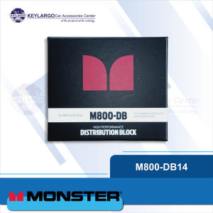 BATTERY TERMINAL 1 IN 4 OUT WITH BUILT-IN DISTRIBUTION BLOCK 12GA/4GA IN 4-4GA/6GA OUT