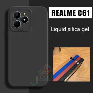 Softcase Macaron Casing Polos Untuk tipe REALME C61 Sampul Silikon Lembut Penutup Belakang ponsel