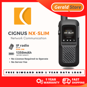 [FREE GLOBAL SIM WITH 3 YEARS LOAD] Cignus NX-Slim New 4G LTE Dual SiM PoC Two-Way Radio FREE YESTELECOM INTERNATION SIM with 1 Year Data Load - Lightweight High-Quality Mobile Communication Device