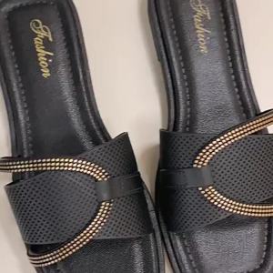 Open-Toe Slippers For Women Korean Style Suitable For Outdoor And Home Use Flat Slip-Resistant Casual And Sweet Beach Sandals