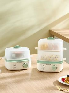 Zhigao Egg Cooker Steamer Double Layer Household Automatic Power-Off Timer Electric Steamer Dormitory Egg Cooking Magic Breakfast Machine [ Free Shipping ]