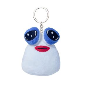 CEMOMEF Kawaii My Pet Alien Pou Plush Keychain Cartoon Interesting Animal Pou Doll Pendant Backpack Decoration Ornaments Alien Pou Plush Toy Childrens Gifts