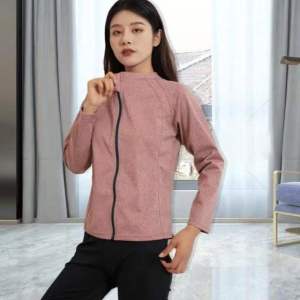 「FICOOL」 Women Sauna Jacket Exercise Sweat Weight Loss Gym Fitness Workout Jogger Yoga Cycling Sports Outdoor