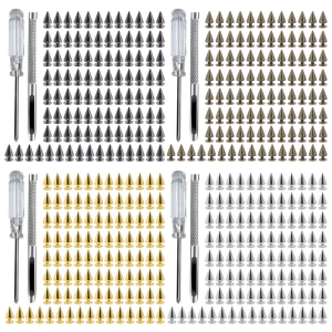 100 Pieces Elegant Cone Spikes Perfect for Customizing Denims Jackets Shoes and Fashion Accessories Daily Casual Use