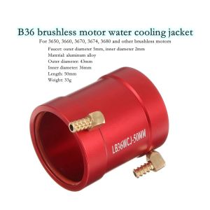 RC Boat Brushless Motor Water Cooling Jacket 3650 3660 3670 3674 Motor 40mm 50mm Aluminum alloy Red Cooling Cover For Brushless Boat