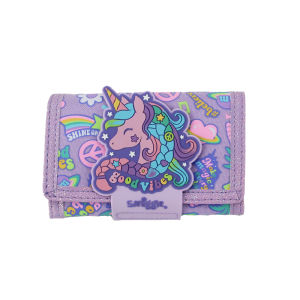Australia smiggle original childrens wallet cute girs kawaii card three fold bags holder unicorn 5 inches