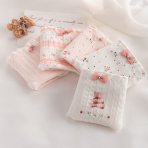 Quần lót nữ cotton gân tăm hoa hồng thời trang dễ thương hot hit loại 1 cao cấp cực xinh bán chạy giá rẽ