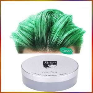 Sáp Vuốt Nhuộm Đổi Mầu Tóc Mầu Xanh Lá Tạm Thời VanGin 120g/Hộp Phong Cách Sống Cá Tính