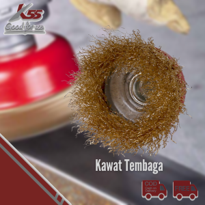 K55 Sikat Mangkok - Sikat Kawat - Mata Gerinda Wire Cup Brush 3" Gerinda kawat Besi Stainless Steel Grinda Baja Logam Aluminium Stainles.