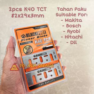 Mata Pisau Mesin Serut K40 TCT 82mm BLACKFOOT Planer Kayu Ketam Sugu PT.3.11.82.640TCT