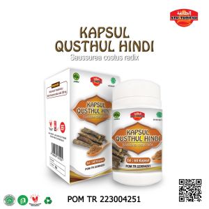 Kapsul Qusthul Hindi Ath-Thoifah 60 Kapsul Penguat Imun Obat Virus Paru Sesak Nafas
