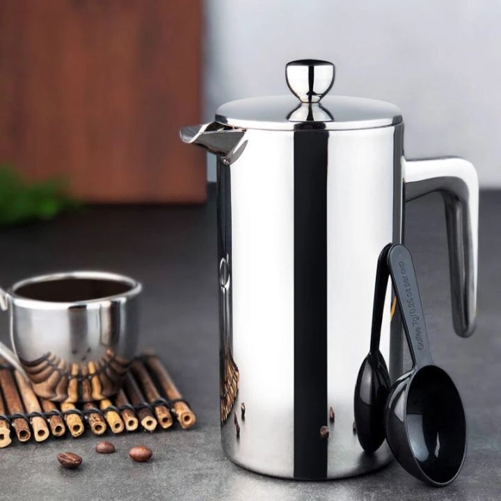 【New release】 Stainless Steel French Press Coffee Percolators Coffee
