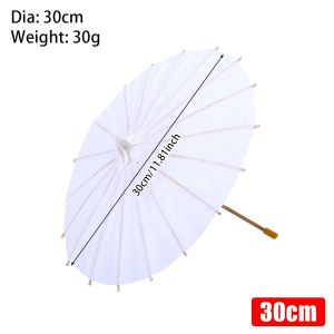 AODDO 1Pcs Colored Paper Umbrella Long-handle 20/30/40/60cm Photography Prop Durable DIY Handmade Painting Supplies for Baby Shower Anniversary Wedding Birthday