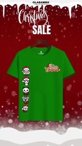 ✅ Olbb Christmas tee shirts Merry Christimas Santa deer men womens Christmas T-shirt premium cotton 24s olcm 44 .C