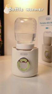 Portable Baby Milk Warmer LED Display Nursing Bottle Heater for Outdoor Travel with Dry Burn Prevention Baby Feeding Accessory