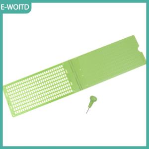 【E-WOITD】 1 bộ 9 dòng 30 tế bào thực tế trường nhựa chữ nổi chữ nổi cầm tay bằng văn bản Slate với Stylus