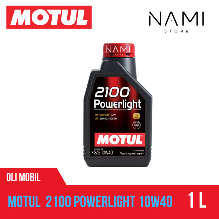 MOTUL 2100 POWERLIGHT 10W40 (1L)* - Oli Mesin Mobil Bensin dan