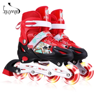 SOLOMAN Adjustable Inline Skates Skates (Purple)