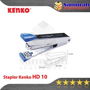 Stapler Kenko HD 10 / Mesin Staples Tangan HD10 Kecil / Alat Strapler Hecter / Stepler Kertas HD-10